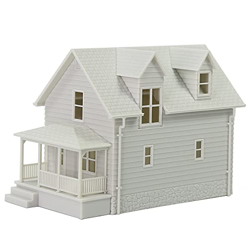 O Scale Model Blank Buildlings Kit Unassembled House for Model Train Layout JZ01JJ (O Scale-1 Unit) DIY Christmas Village Room - size: O Scale-1 unit