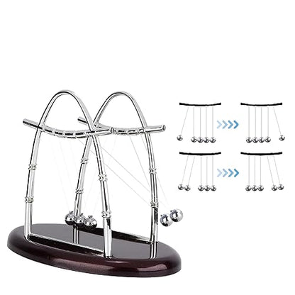 Newtons Cradle Balance Balls, Desktop Physics Pendulum