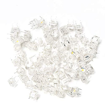 CHANZON 100 pcs 5mm Piranha Superflux Warm White LED Lights (DC 3V 20mA) - color: F) Warm White (100pcs)
