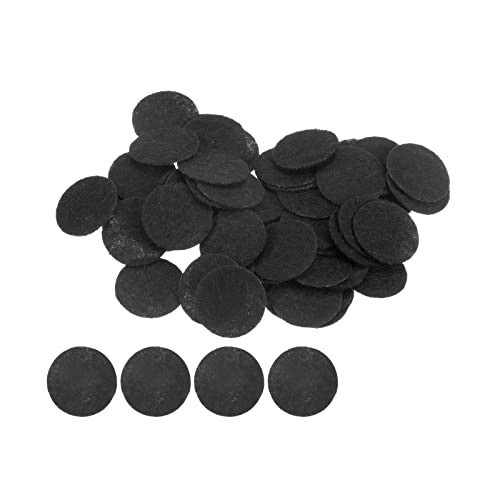 HARFINGTON 100pcs Round Felt Circles, 20mm 3/4" Pre Cut Felt Craft Pads Non-Woven Mini Felt Fabric Circles for DIY Sewing Handcraft Cut Projects Craft Finishing, Black - color: Black, size: 20mm