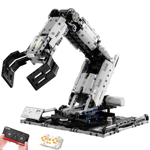 HPROMOT STEM Robotic Arm Building Kit for Kids&Teens | Ages 8+ | 1029 PCS | APP & Remote Control | Programmable Coding Robot Arm | Mechanical Engineering STEM Gift Boys Girls - color: T2007