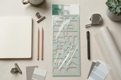 Printtoo Furniture Interior Planning Template, 2mm Acrylic Drafting Stencil - color: Series -PRTD-2414A