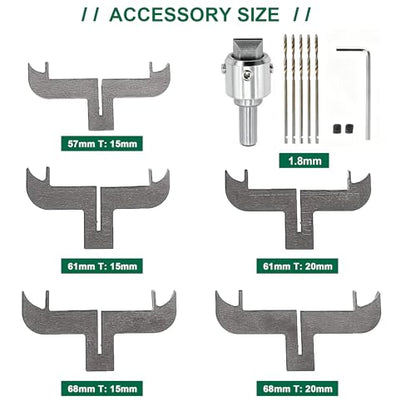 Wooden Bracelet Drill Bit Set, Bracelet Maker Milling Cutter Set, Wood Bracelet Making Tools with 57mm, 61mm and 68mm Blades, Be Used with Lathes or Drill Presses