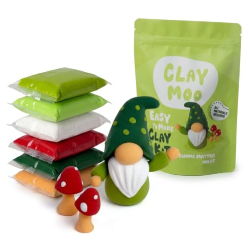 Gnome Clay Kit – Air Dry Foam Clay Craft for Adults & Teens