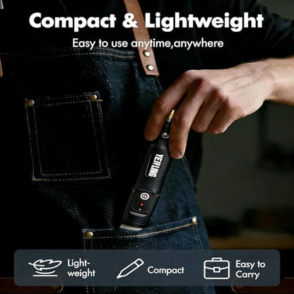 Cordless Rotary Tool, 3.7V Li-Ion 15000rpm Electric DIY Mini Polisher Kit, 72 Pieces Accessories USB Cordless Multi-Tool, Great for Nail Polishing and Light Work