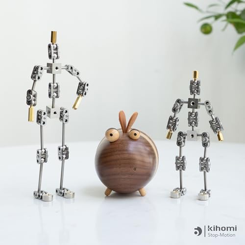 Studio Stop Motion Armature Kit - Feet Tie Down DIY Metal Puppet Figure Skeletons Easy Assembly for Animation Character Design & Creative Fun, Perfect for Stop Motion Animation (Silver, 4.5in) - size: 4.5in