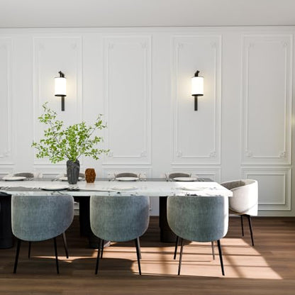 DoubleFill Wall Molding Kit Premade Molding Panel with Corner Accent, Retro - style: Fleur De Lis Style