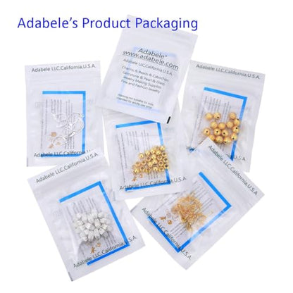30pcs Adabele Real Sterling Silver Pendant Clasp Peg Bail 3mm/0.12 Inch Cap - color: Sterling silver, size: 3mm (0.12") Cap - 30pcs