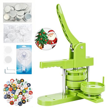 Button Maker Machine 75mm (3 in) Installation-Free, DIY Button Pin Maker Machine, Button Badge Press Machine with Free 100 Sets Button Maker Supplies & Pictures & Circle Cutter - size: Round 75mm (3 inch)
