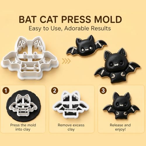 13 Pcs Halloween Spooky Polymer Clay Cutters Set - color: Skeleton