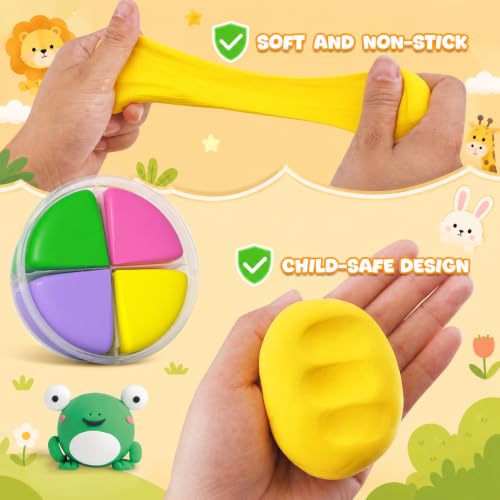 Air Dry Clay Kit -12 Animals Modeling Clay for Kids Arts and Crafts - color: #01Yellow- Pet Paradise