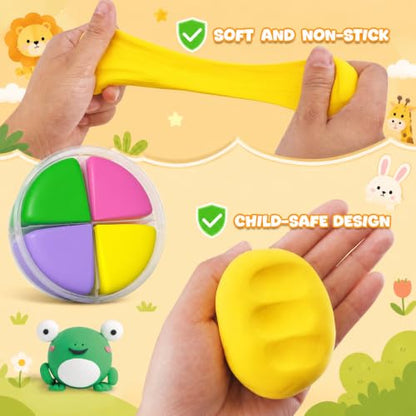 Air Dry Clay Kit -12 Animals Modeling Clay for Kids Arts and Crafts - color: #01Yellow- Pet Paradise
