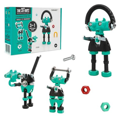 The Off Bits BabaBit Build Your Own Robot Toy Construction Set, Educational Easter Gift STEM Activities Learning Kit, Creative Build and Play Model Kit Steam Toys for 6 7 8 9 10+ Year Old Boys & Girls - style: BabaBit