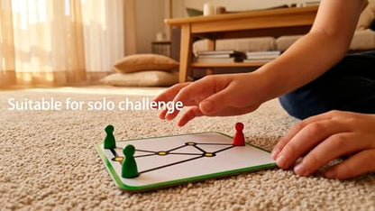 Original Strategy Board Game - 58 Unique Puzzles, Boost Logic and Problem Solving Skills, 1-2 Players, Easy-to-Learn Rules with 58 Challenges from Easy to Expert, Ages 8+, Educational fidget Game