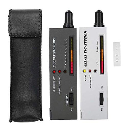 Tyenaza Diamond Tester, High Accuracy Jewelry Diamond Tester Pen, Professional Diamond Selector Gem Tester with Diamond Selector II, Moissanites Tester, 2 Manuals, 2 Trays