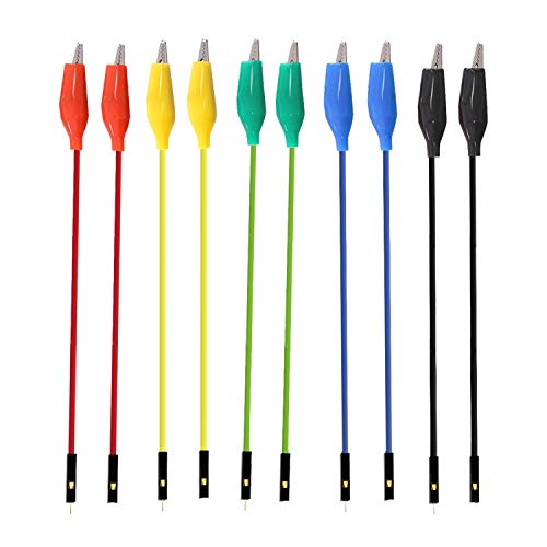 Makeronics Alligator Clip to Breadboard Jumper Wires 10pcs