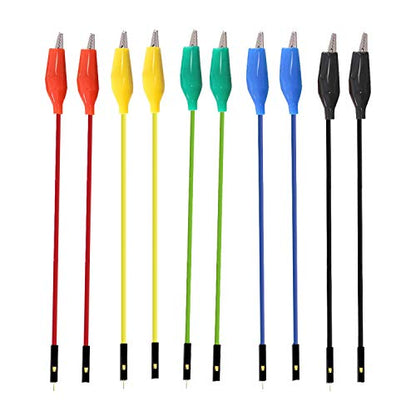 Makeronics Alligator Clip to Breadboard Jumper Wires 10pcs