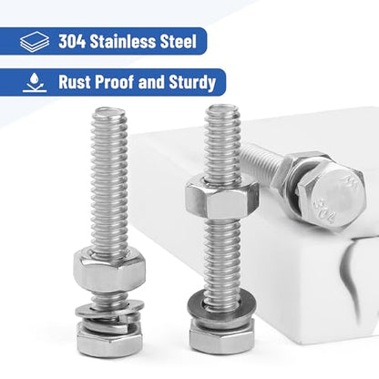 Mr. Pen- Nuts and Bolts, 1/4"-20x1-1/2, 10 Sets - size: 1/4"-20x1-1/2