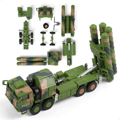 SEBUNAS 1:72 HQ-9 Air Defense Missile Truck Snap Military Vehicle Model Toy - color: 11.hq-9