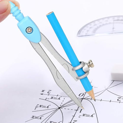 Compass Geometry Tool Geometry Set Drafting Drawing Compass and Protractor Set with Box Math Geometry Compass for Geometry Metal Compass Geometry Kit Drawing Tool for Measuring Drawings Study