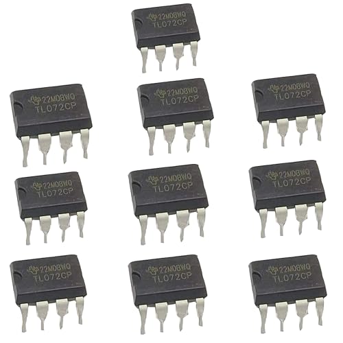 TL072 Dual Op Amp Operational Amplifiers IC Chip - DIP-8 - Low Noise - color: TL072-Timer-IC-10Pcs