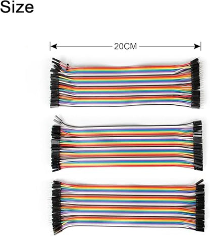Solderless Breadboard and Jumper Wires Kit, 830/400 Tie Points Boards and Jumper Wires, Compatible for Single Board Computers or Arduino Projects (4 Breadboards Kit) - size: 4 Breadboards Kit