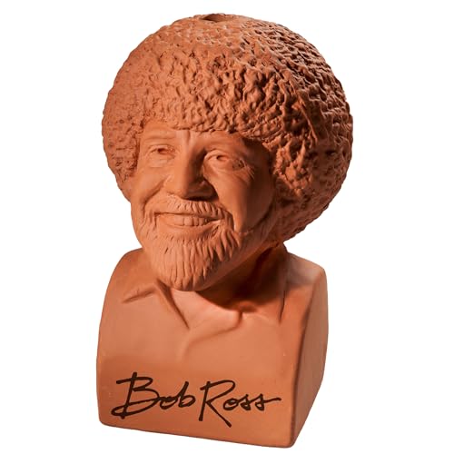 Chia Pet Bob Ross Terracotta Planter with Seed Pack - style: Bob Ross