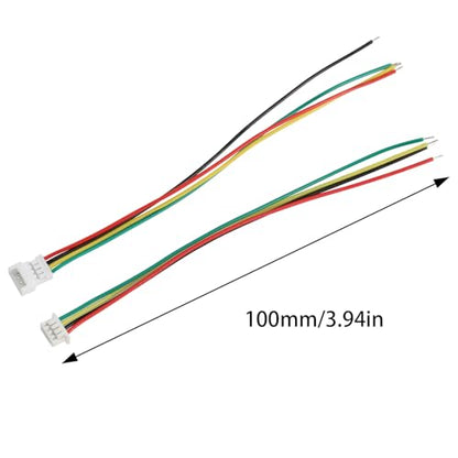 40Pcs JST 1.25mm 4Pin Male Female Terminal Wire, 100mm 26AWG - size: 1.25mm 4P