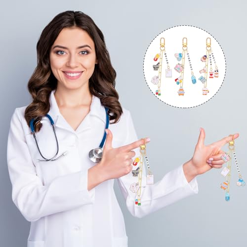 CraftyDream 558 Pcs Pharmacy Technician Gifts Charms for Keychain Making - style: Pharmacist