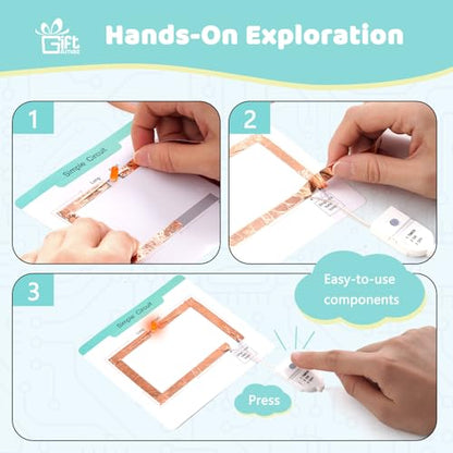 GiftAmaz Paper Circuits Kit for Kids, Child-Friendly Paper Circuit Board - style: Paper Circuits Kit