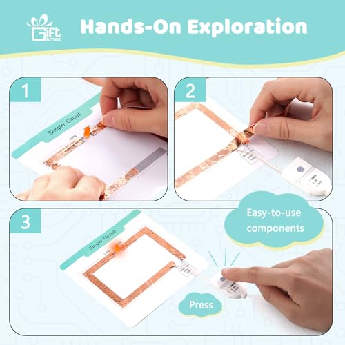 GiftAmaz Paper Circuits Kit for Kids, Child-Friendly Paper Circuit Board - style: Paper Circuits Kit