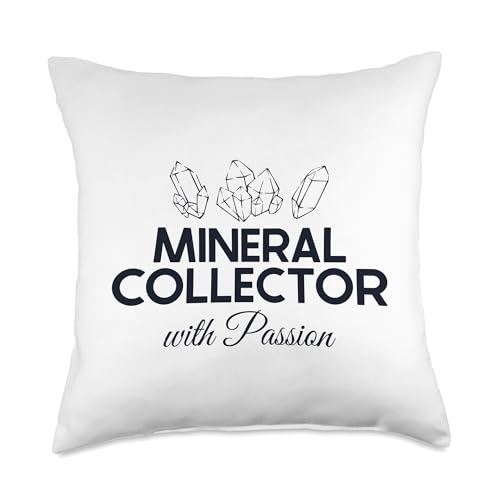 Best Rocks And Minerals Guide Kit Collection Gifts Collecter with Passion Geologist Mineral Collector Throw Pillow, 18x18, Multicolor - size: 18x18