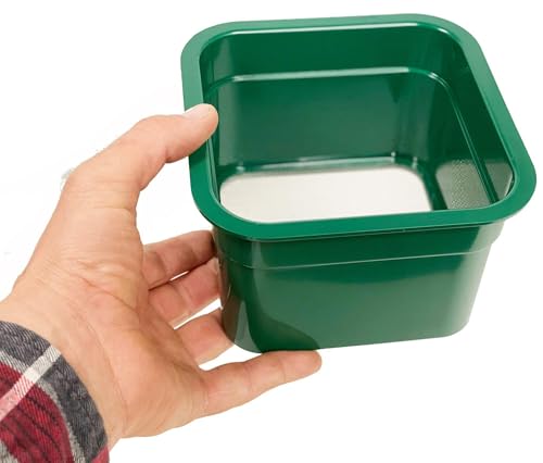 Sluice Fox mini Classifier Screen Gold panning Kits, Stainless Steel Screen mesh sifting Sieve Prospecting and gem Sorting; Shark Tooth sift Sifter - color: 4 Piece Green