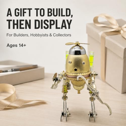 3D Metal Puzzles for Adults, Mechanical Model Kit, DIY Building Desk Decor