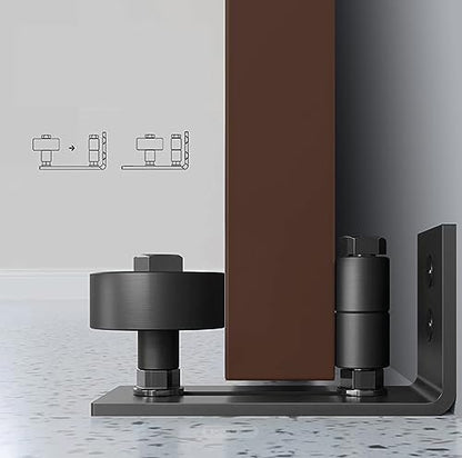 S&Z TOPHAND® 40in x 84in Unfinished British Brace Knotty Barn Door with Sliding Hardware Kit/Solid Wood/Sliding Door/Double Surfaces/A Simple Assembly is Required - size: 40x84in