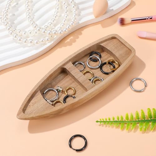 Toyvian Wooden Sailboat Model Kit, Unfinished Wood Boat for DIY Crafts