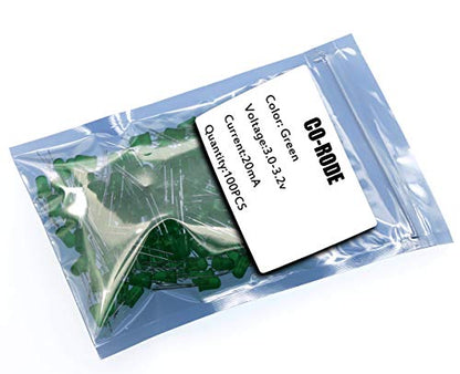 100pcs Ultra Bright 5mm LED Light Emitting Diode Diffused Green - color: 5mm Green 100pcs