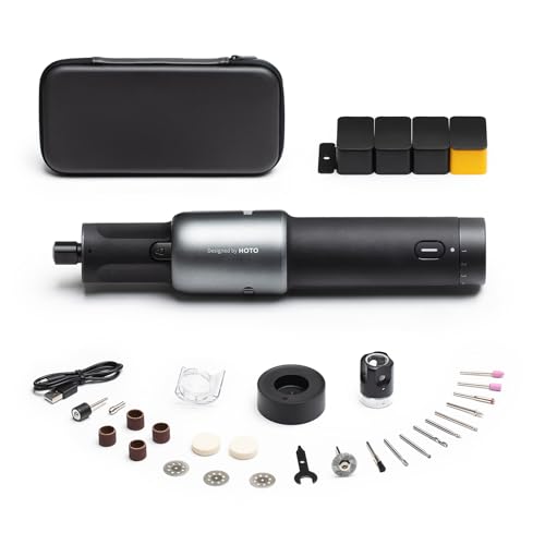HOTO Cordless Rotary Tool Kit, 5-Speed for 3D Printer Sanding & DIY