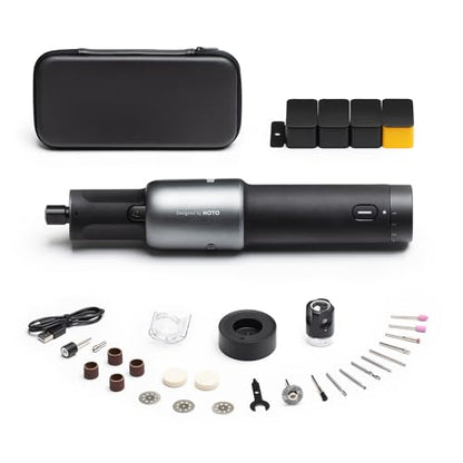 HOTO Cordless Rotary Tool Kit, 5-Speed for 3D Printer Sanding & DIY