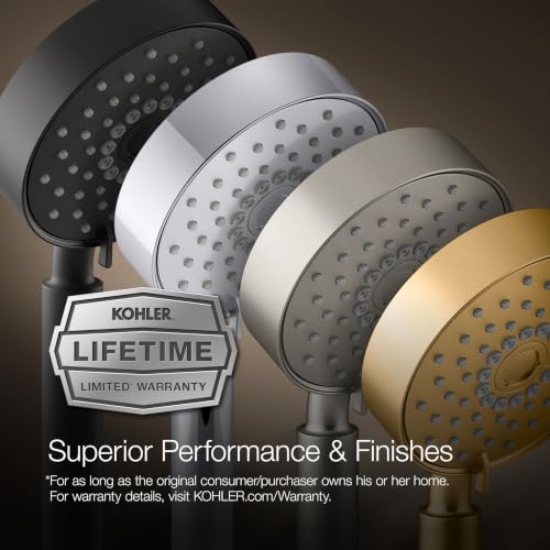 KOHLER TS35322-4G-BN, Elate Rite-Temp Tub and Shower Trim with Single Function 1.75 GPM Showerhead, Vibrant Brushed Nickel, Stylish Tub and Shower Fixture, High Performance - color: Vibrant Brushed Nickel, size: 1.75 GPM