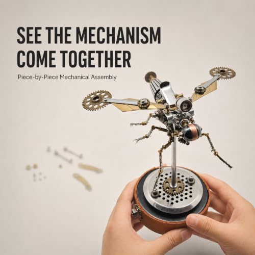 3D Metal Puzzles for Adults, Mechanical Model Building Kit for Home Decor