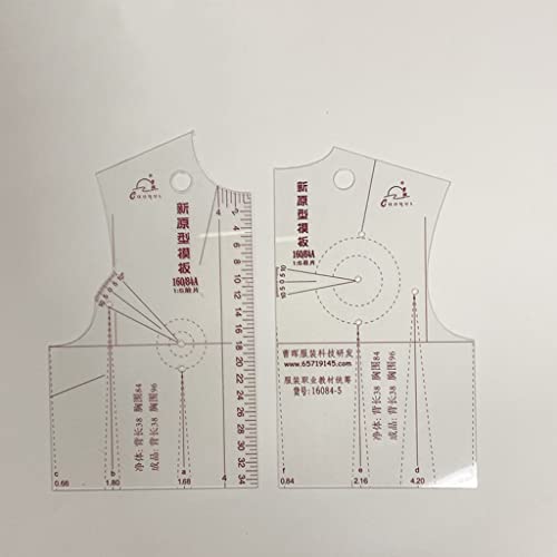 1:5 Small Garment for Doll Toys Clothing Ruler Templates Design Ruler Plastic Pattern Making Measuring Tailor Sewing Too Plastic
