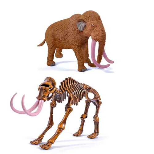 Mammoth Dig Kit - 2-in-1 Woolly Mammoth Excavation & Painting Activity Set, STEM Science Toys for Kids 6+, Ice Age Skeleton Fossil Digging Kit, Educational Gifts for Boys Girls - size: Woolly Mammoth Excavation