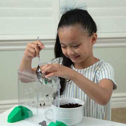 Educational Insights Sprout & Grow Window - See-Through Sprouts Growing Kit, Kids Gardening Set, Kid-Friendly Science Kits, Root Viewer, Gardening Kit for Kids, Indoor Classroom Planter, Ages 5+