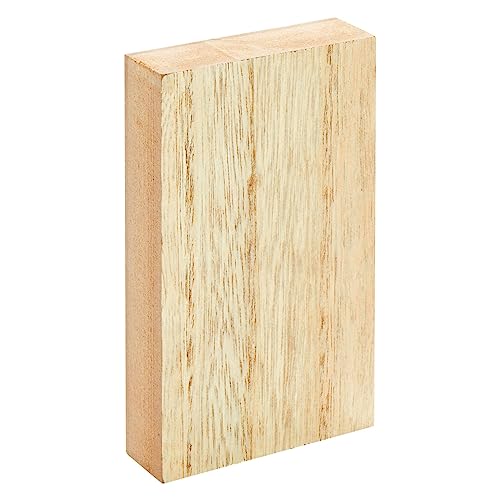 Bright Creations Unfinished MDF Wood Board - 5 x 3 x 1 in, Pack of 4 - Smooth Surface for Paint & Stain - Wood Pieces for Crafts - size: Rect. 5x3x1in