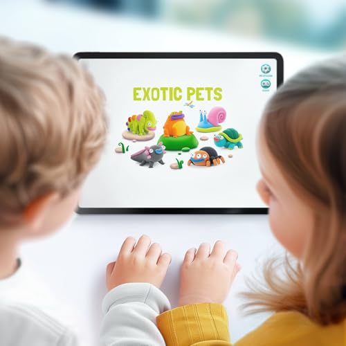 HEY CLAY Fat Brain Toys Exotic Pets 15 cans - Colorful Modeling Air Dry Clay for Kids - Air Dry Clay Kit 15 Cans with Fun Interactive App - color: Exotic Pets