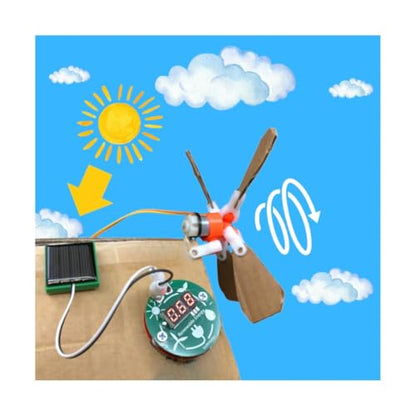 Renewable Energy STEM Kit – DIY Solar Panel & Wind Turbine Science Experiment Set | Hands-On Engineering & Electronics Learning Kit