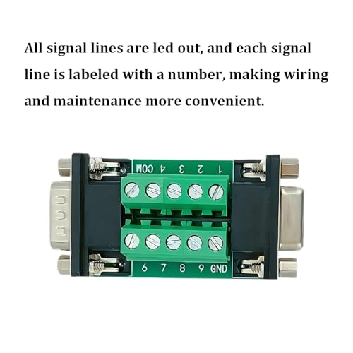 2PCS RS232 DB9 Female and Male Connector in One Breakout Board - style: DB9