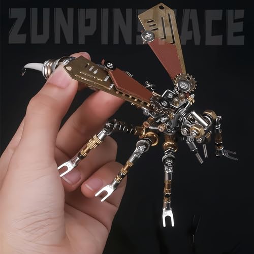 3D Metal wasp Puzzle, Punk Insect Metal Model, 3D Puzzle Mechanical wasp Building Blocks, Fun DIY Assembly, high-end Men's Gifts. - color: Mechanical Wasp
