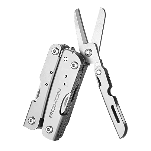 ROXON M2 14-in-1 Mini Multitool with Folding Scissors & 9pc Bits Set